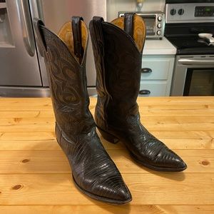 Nocona Womens Lizard/Leather Boots
